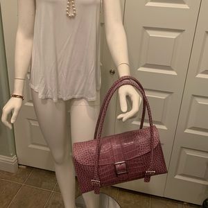 Lavender handbag. New. Look & feel of a pricey bag